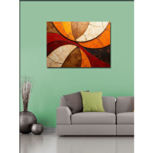 Kanvas Tablo Soyut Renkli Yuvarlak Desenler 70x100 cm