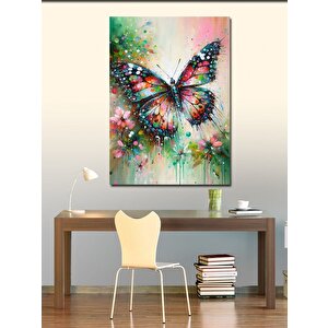 Kanvas Tablo Renkli Kelebek 50x70 cm