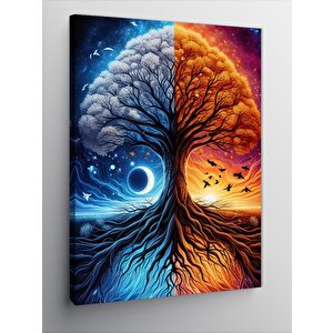 Kanvas Tablo Doğa Desenli Sanat Eseri 100x140 cm