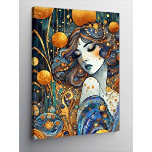 Kanvas Tablo Soyut Kadın Ve Desenler 100x140 cm