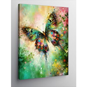 Kanvas Tablo Renkli Kelebek 70x100 cm