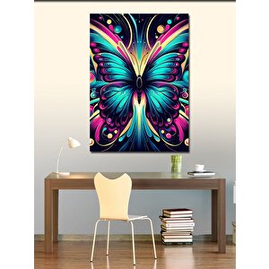 Kanvas Tablo Renkli Kelebek 70x100 cm