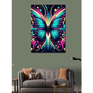 Kanvas Tablo Renkli Kelebek 70x100 cm