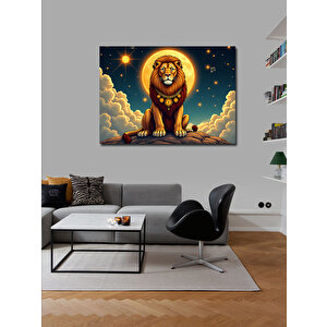 Kanvas Tablo Gün Batımında Aslan Burcu 50x70 cm