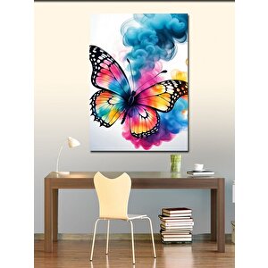 Kanvas Tablo Renkli Kelebek 70x100 cm