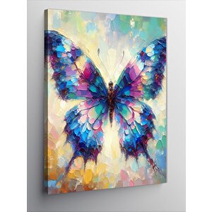 Kanvas Tablo Renkli Kelebek 70x100 cm