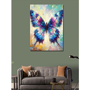 Kanvas Tablo Renkli Kelebek 100x140 cm