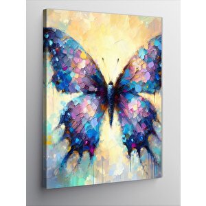 Kanvas Tablo Renkli Kelebek 70x100 cm