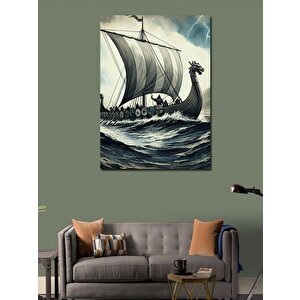 Kanvas Tablo Viking Gemisi 70x100 cm