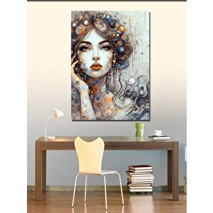 Kanvas Tablo Soyut Desenli Kadın 100x140 cm