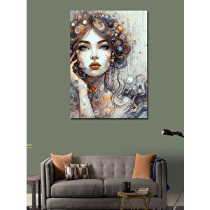Kanvas Tablo Soyut Desenli Kadın 100x140 cm