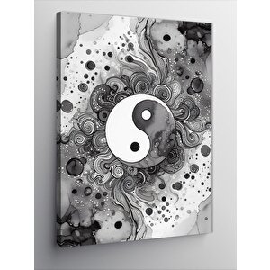 Kanvas Tablo Yin Yang Deseni 100x140 cm