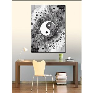 Kanvas Tablo Yin Yang Deseni 50x70 cm