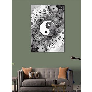 Kanvas Tablo Yin Yang Deseni 50x70 cm