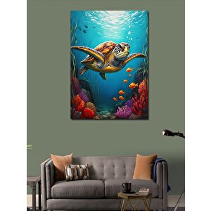 Kanvas Tablo Derin Deniz Balığı 70x100 cm