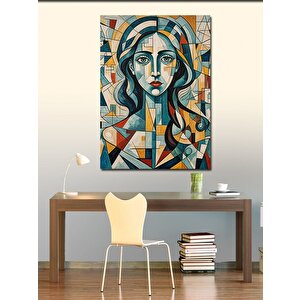 Kanvas Tablo Soyut Kadın Ve Desenler 100x140 cm