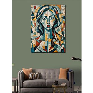 Kanvas Tablo Soyut Kadın Ve Desenler 100x140 cm