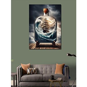 Kanvas Tablo Kadın Ve Geometrik Desenler 70x100 cm