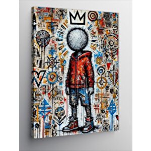 Kanvas Tablo Graffiti Desenleri Ve Çocuk 50x70 cm
