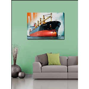 Kanvas Tablo Modern Kargo Gemisi 70x100 cm