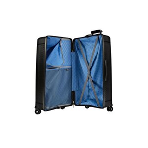 Pierre Cardin Büyük Boy %100 Polipropilen Valiz Siyah 04pc7060