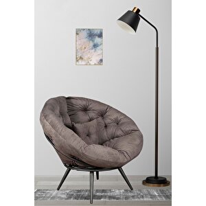 Modern Tekli Koltuk Berjer | Ergonomik Tasarım, Şık Füme Renk, Yüksek Konfor Füme