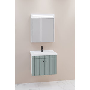 Avien 65 Cm Banyo Dolabı Npl Aynalı - Boy Dolap Hariç Yeşil