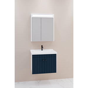 Avien 65 Cm Banyo Dolabı Npl Aynalı - Boy Dolap Hariç Lacivert