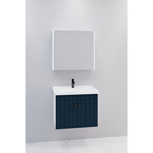 Avien 65 Cm Banyo Dolabı Bgn Aynalı - Boy Dolap Hariç Lacivert