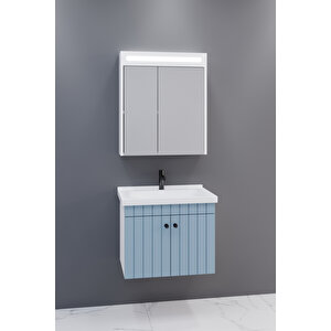 Avien 65 Cm Banyo Dolabı Npl Aynalı - Boy Dolap Hariç Mavi