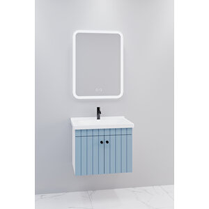Avien 65 Cm Banyo Dolabı Cmr Aynalı - Boy Dolap Hariç Mavi