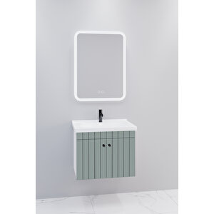 Avien 65 Cm Banyo Dolabı Cmr Aynalı - Boy Dolap Hariç Yeşil