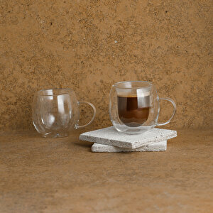 Perotti Double Wall 2 Parça Kupa 125 Ml