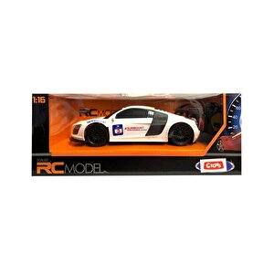 s Scaled Rc Model 27 Mhz Full Fonksiyonlu Uzaktan Kumandalı Audi Beyaz Araba Qx3688 5