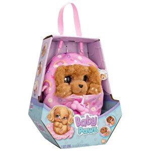 Baby Paws Sesli Yavru Köpek Pelüş 20 Cm Cocker Pembe Çanta