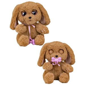 Baby Paws Sesli Yavru Köpek Pelüş 20 Cm Cocker Pembe Çanta