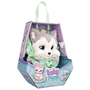 Baby Paws Sesli Yavru Köpek Pelüş 20 Cm Dalmaçyalı Yeşil Çanta