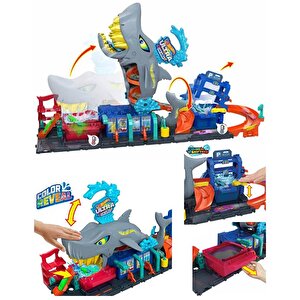 Hot Wheels Şehri Muhteşem Köpek Balığı Araba Yıkama Oyun Seti Htn82