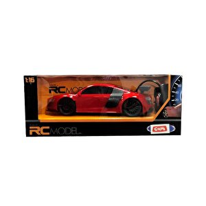 Ctoys Scaled Rc Model 27 Mhz Full Fonksiyonlu Uzaktan Kumandalı Audi Kırmızı Araba Qx3688 F2
