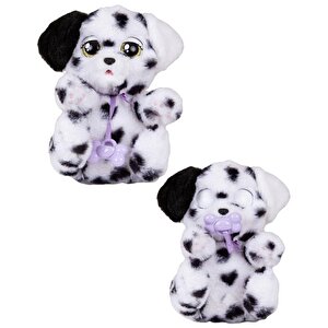 Baby Paws Sesli Yavru Köpek Pelüş 20 Cm Dalmaçyalı Mor Çanta