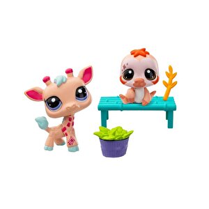 Littlest Pet Shop Minişler 2li Paket S2 Zürafa Ve Tembel Hayvan 00586