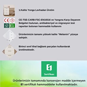 Moss Komodin Beyaz