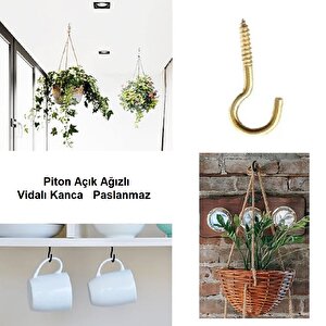 Piton Kanca Açık Uçlu Vida 20x80 Cm 10 Adet