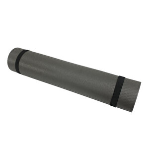 Pilates Yoga Matı 180x60 5mm Çizgi Desen Antrasit