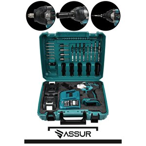 21v Çift Akülü Vidalama Darbeli Kömürsüz 800nm Somun Sıkma Makinesi