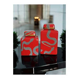 Özel El İşciliği El Boyaması Figürlü Seramik Lüks Elegans Desenli Vazo Şah Küp Set