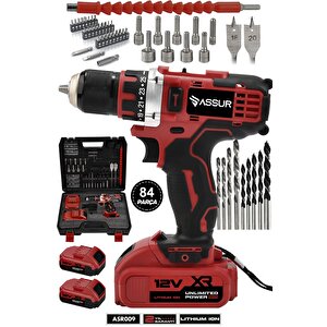 12v Çift Akü Şarjlı Matkap Metal Şanzıman Akülü Vidalama