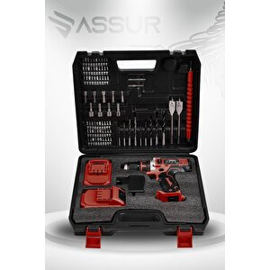 12v Çift Akü Şarjlı Matkap Metal Şanzıman Akülü Vidalama