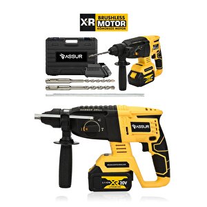 21v Kömürsüz Motor Darbeli Çift Akülü Şarjlı Kırıcı Delici Hilti 2-26mm