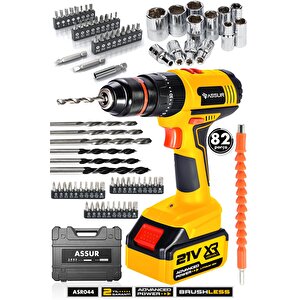 21v 13mm Çelik Mandren Çift Akülü Şarjlı Darbeli Matkap Akülü Vidalama